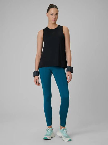 Maiou de fitness pentru femei 4F F0767 4FWSS26TFSLF0767 deep black