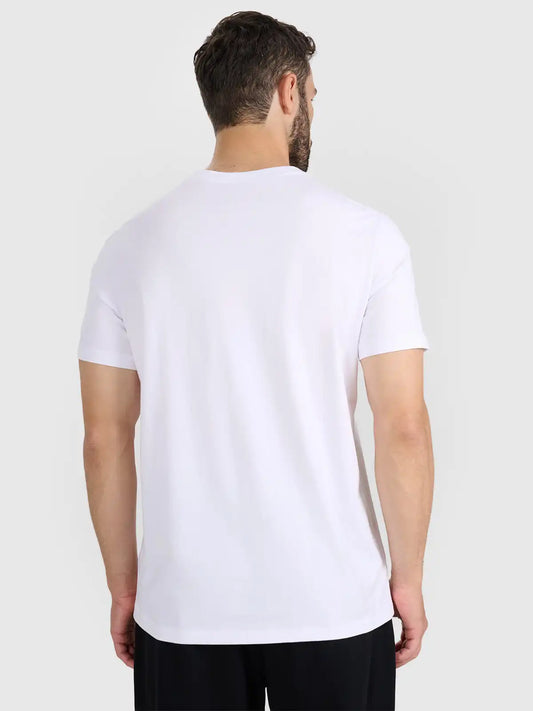 Tricou pentru bărbați casual 4F M2359 4FWAW25TTSHM2359 white 
