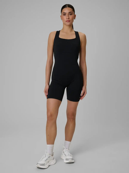 Salopetă de yoga pentru femei 4F F053 4FWSS26TJUMF053 deep black