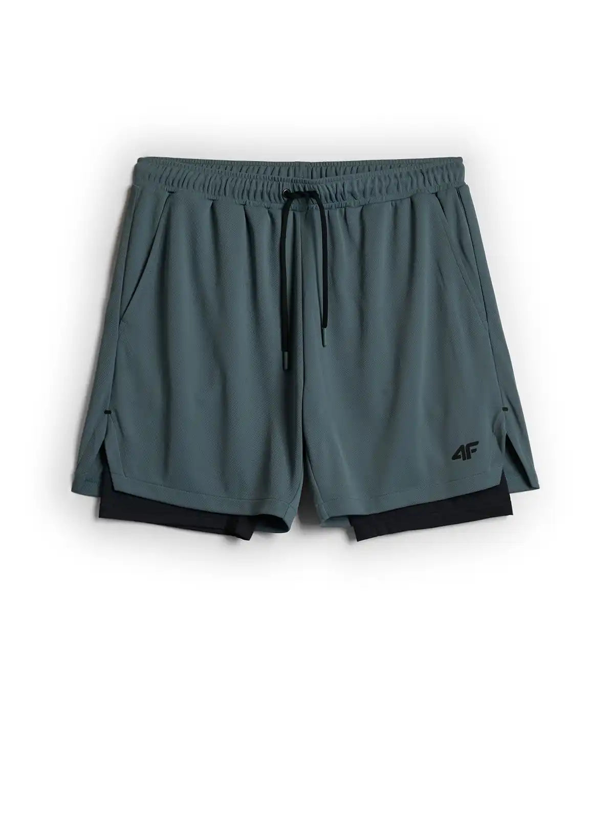 Pantaloni scurți de fitness pentru bărbați 4F M1738 4FWAW26TFSHM1738 green