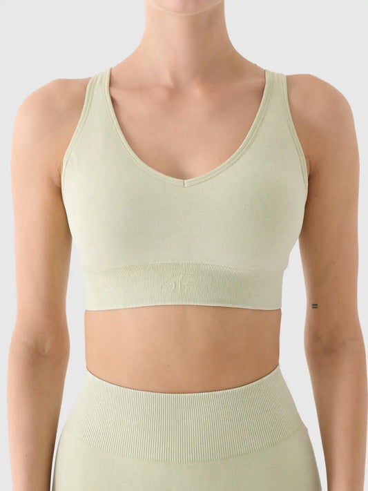 Bra pentru fitness 4F F210 4FWAW25USBAF210 light green