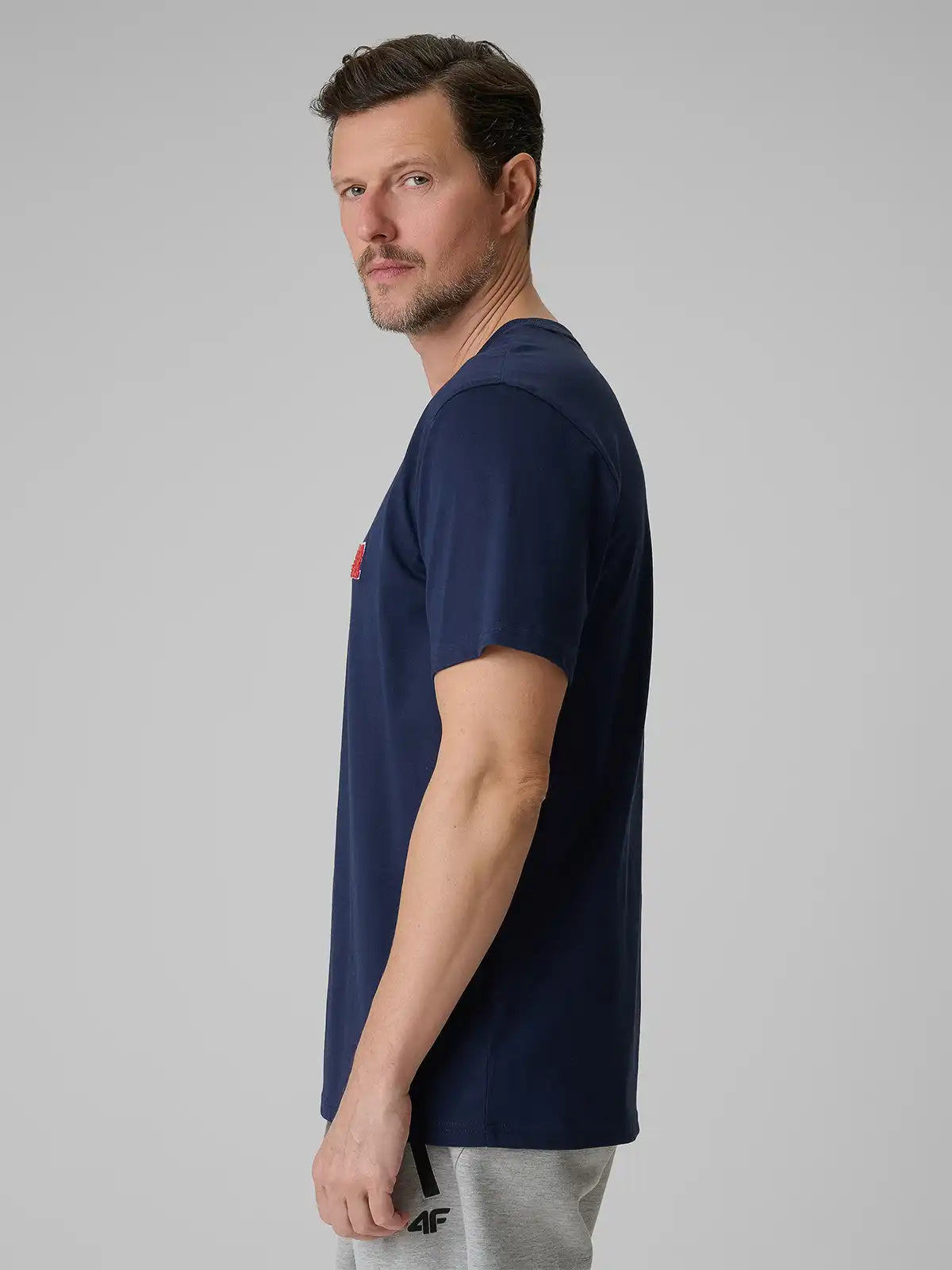 Tricou pentru bărbați casual 4F M3324 4FWSS26TTSHM3324 navy