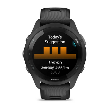 Ceas inteligent pentru alergare 010-02810-10 Garmin Forerunner 265 Black/Powder Gray