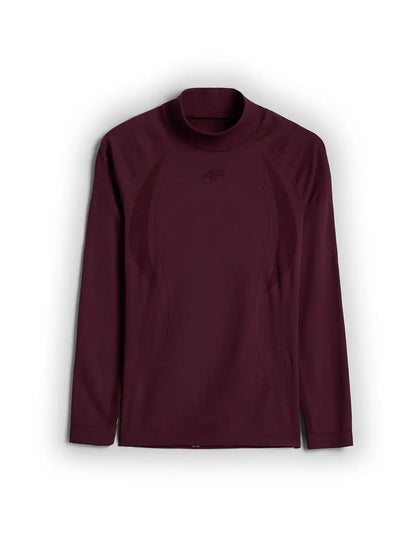 Longsleeve termo pentru femei  4F F324 4FWAW26USEAF324 burgundy