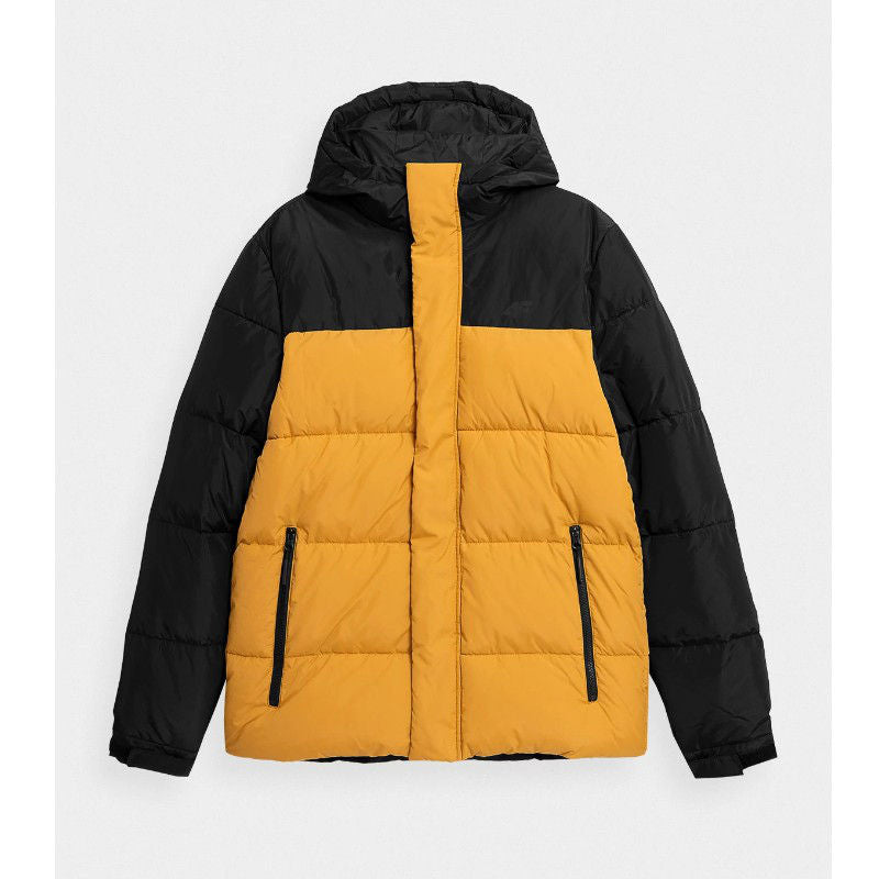 Стеганый пуховик 4F jacket kump009 yellow