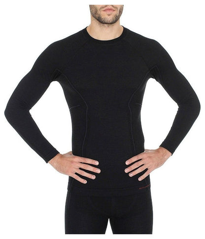 Лонгслив термо Brubeck ls12820 men's long sleeve top active wool black
