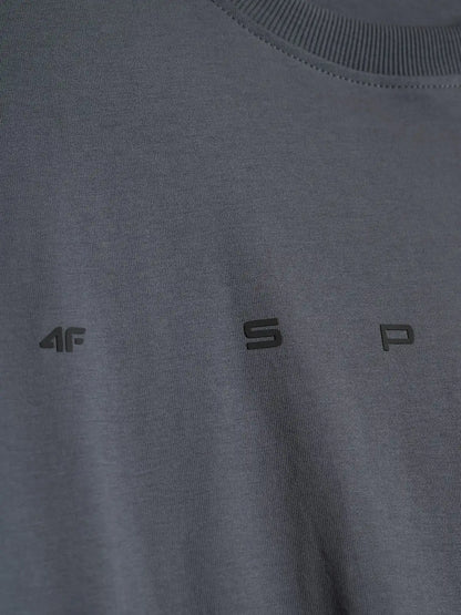 Мужская футболка casual 4F M3575 4FWAW26TTSHM3575 anthracite