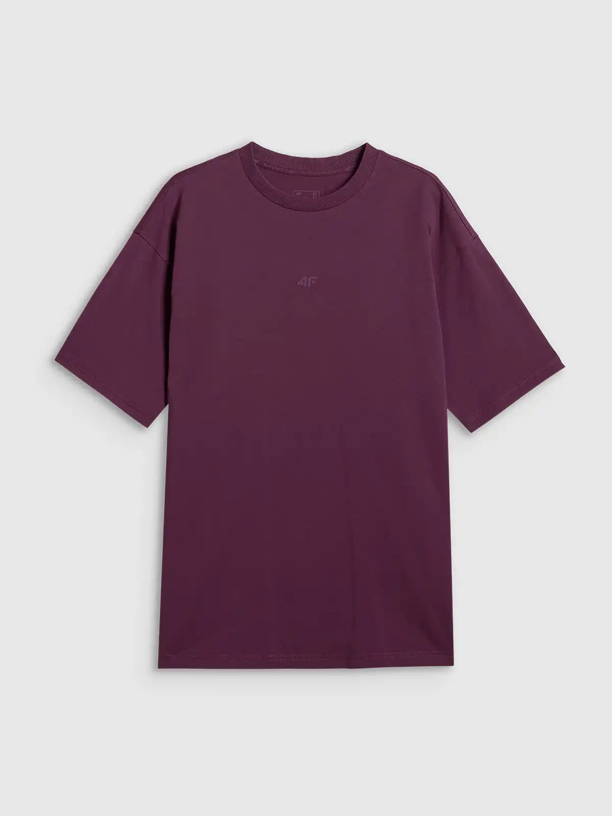 Женская футболка casual  4F F2744 4FWSS26TTSHF2744 burgundy