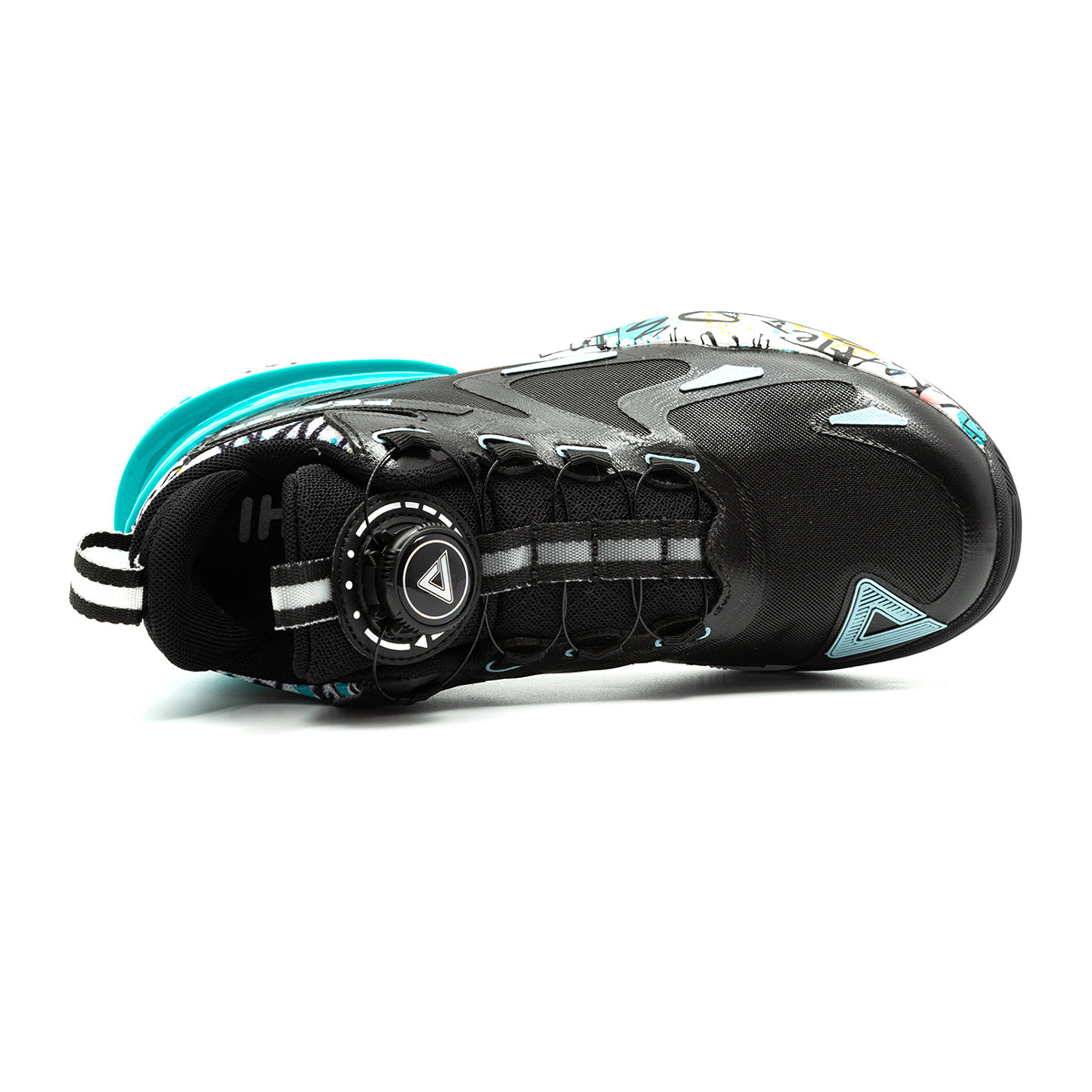 Кроссовки детские для баскетбола Peak 3D EKT53020A black/leaf green