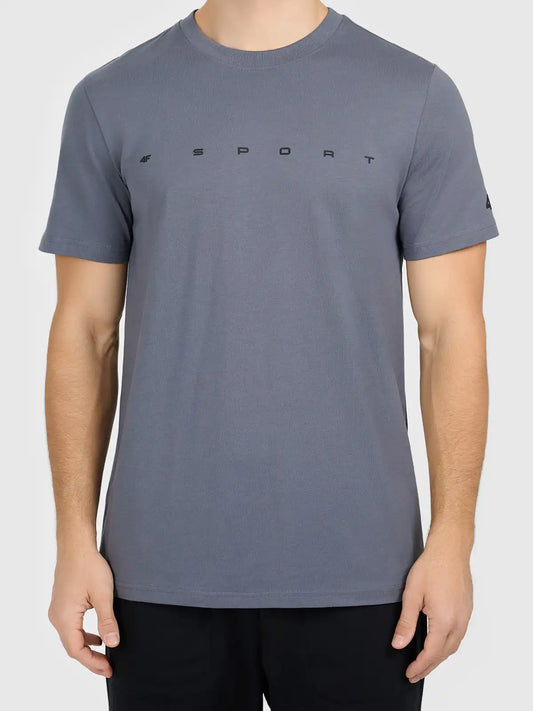 Мужская футболка casual 4F M3575 4FWAW26TTSHM3575 anthracite
