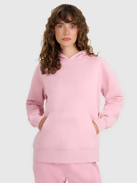 Женский батник с капюшоном 4F F1764 4FWMM00TSWSF1764 light pink