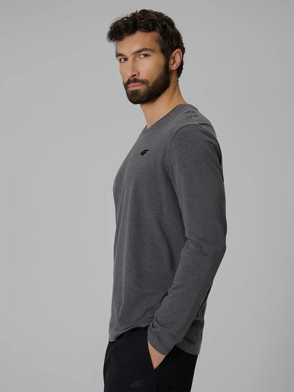Мужской лонгслив casual 4F M611 4FWMM00TLONM611 dark grey