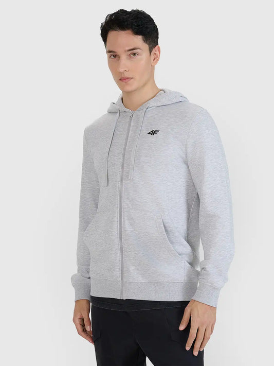 Hanorac cu fermoar pentru bărbați 4F M1768 4FWMM00TSWSM1768 grey