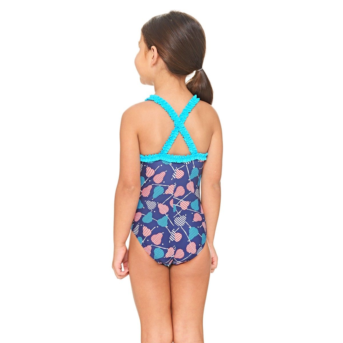 Costum de baie Zoggs Junior Pears Ruffle XBack