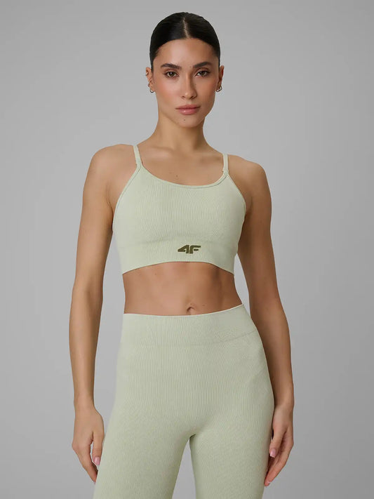 Bra pentru fitness 4F F203 4FWSS26USBAF203 light green