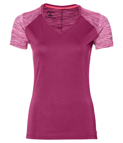 Asics fuzex v neck ss top