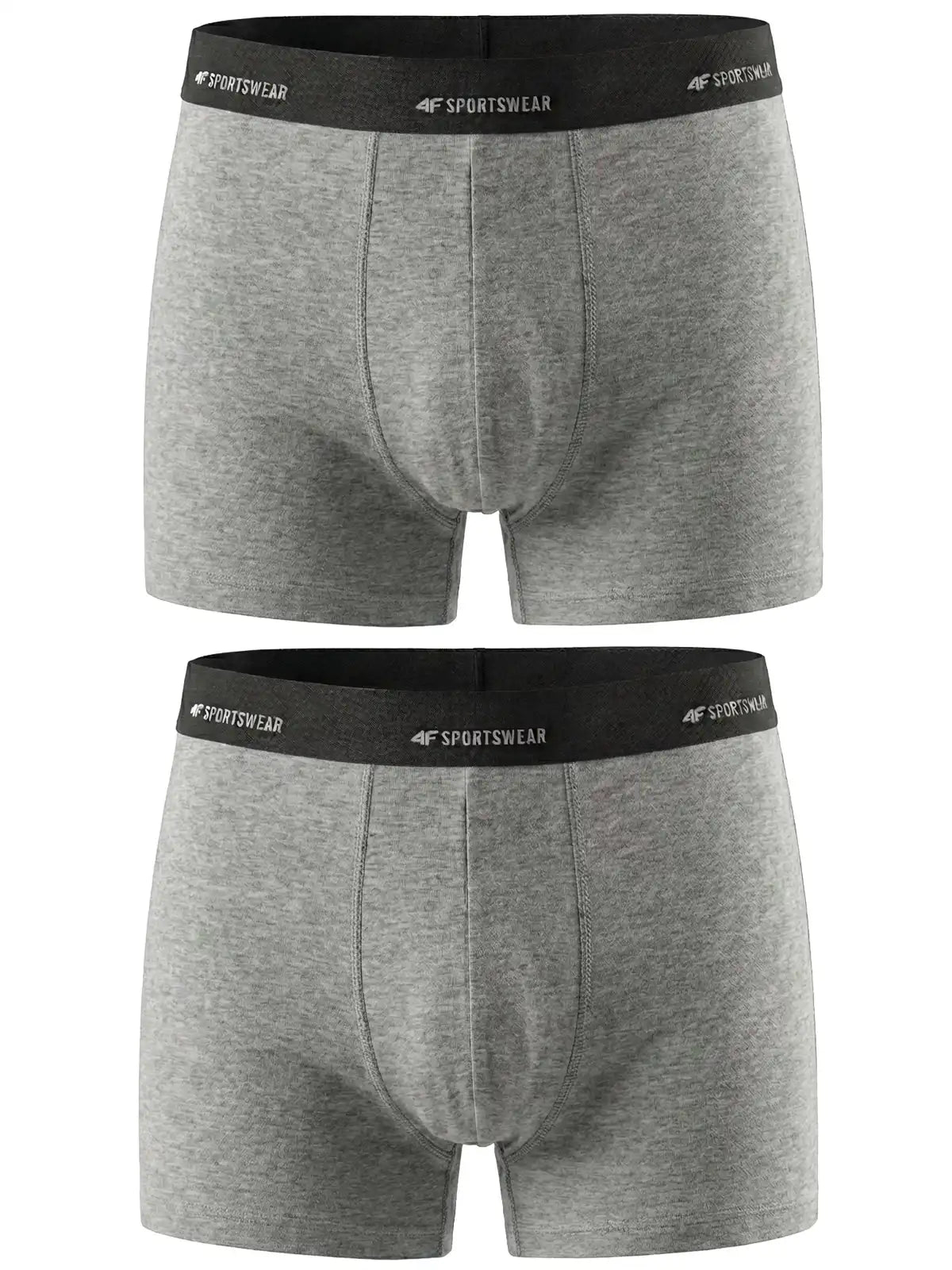 Lengerie-boxeri 4F M080  (2pack) 4FWMM00UBXSM080 light grey melange