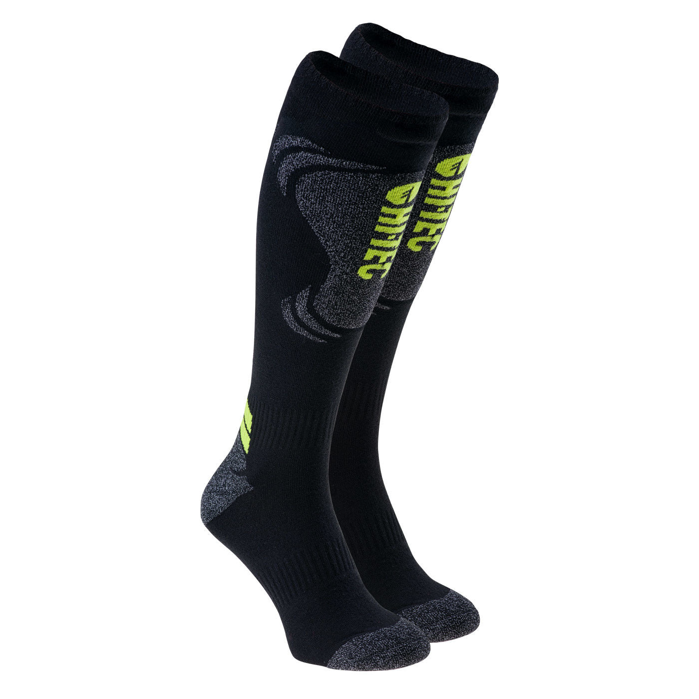 Носки inspy black / grey melange / lime punch