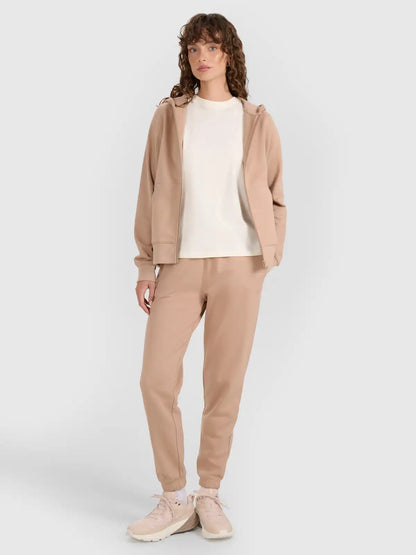 Joggeri pentru femei 4F  F1269 4FWAW25TTROF1269 beige