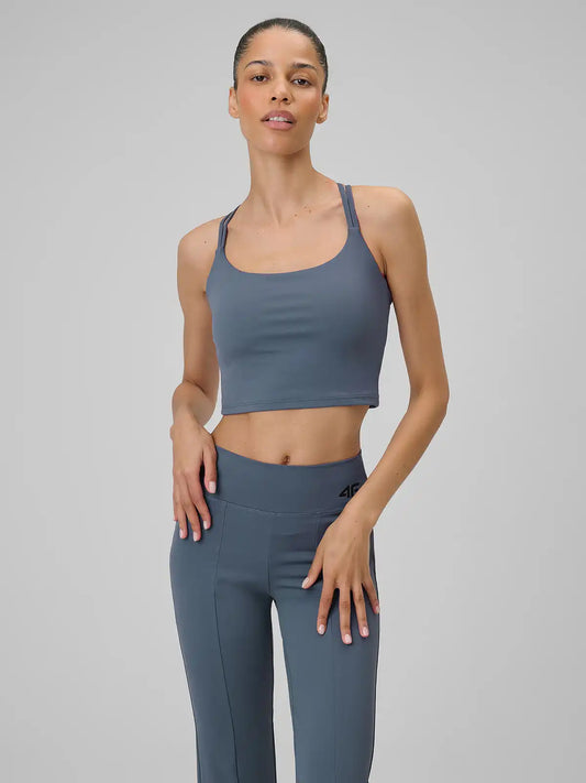Бра для йоги 4F F0745 4FWSS26TFSLF0745 denim