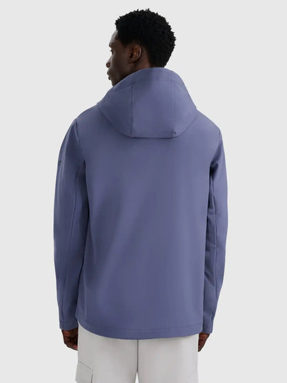 Jacheta rezistentă la vânt pentru bărbați 4FM362 4FWAW25TSOFM362 denim