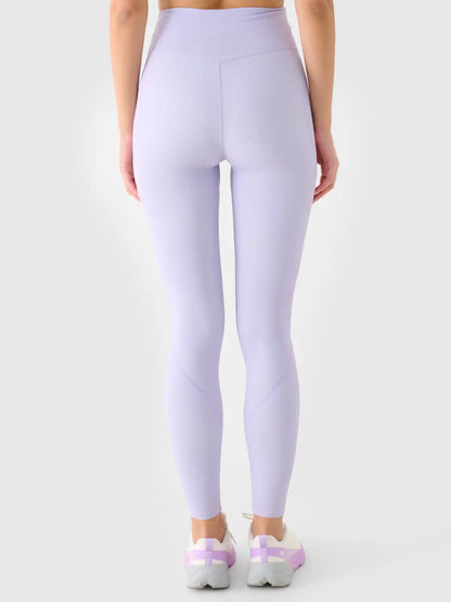 Legginși de antrenament pentru femei 4F F369 4FWAW25TFTIF369 light blue
