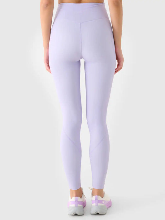 Legginși de antrenament pentru femei 4F F369 4FWAW25TFTIF369 light blue