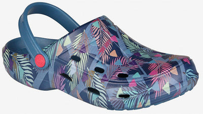 Женские тапочки Coqui 1353 niagara blue tropical triangles