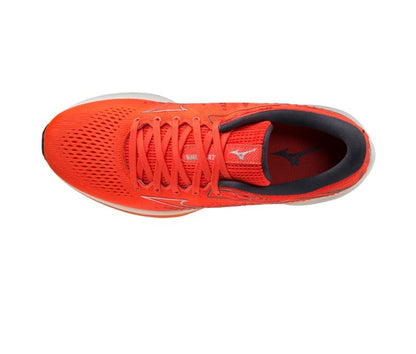 Adidași bărbați pentru alergare Mizuno WAVE RIDER 25 / Cherry Tomato / 10077C / Vaporous Gray / J1GC210394