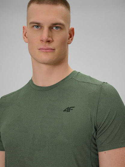 Tricou de antrenament pentru bărbați 4F M1778 4FWSS26TFTSM1778 khaki