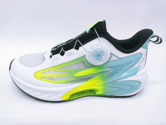Adidași de alergare pentru copii Peak EXT52798J white/fluorescent green