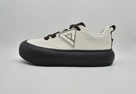 Кроссовки женские Peak Casual ET44012B canvas white/brown