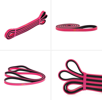 Bandă de fitness Abisal GU06 Band HMS  (Pink-Black)
