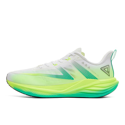 Adidași de alergare pentru bărbați Peak ET59847H white/cabbage green