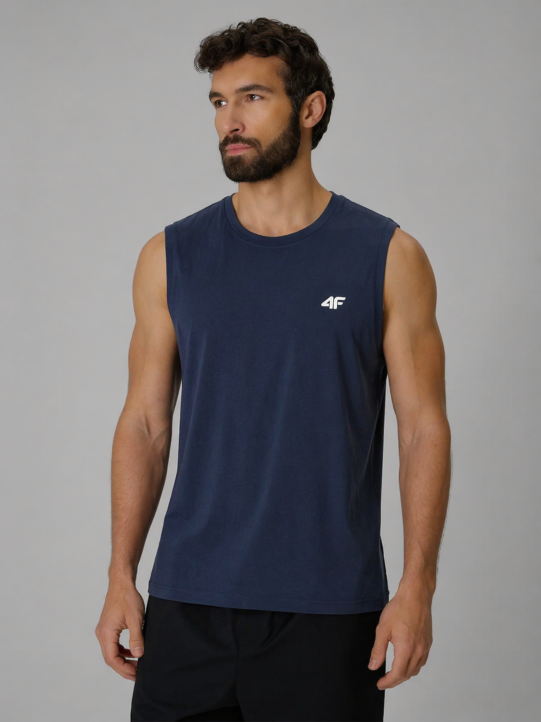 Мужская майка casual 4F M306 4FWMM00TSLEM306 navy