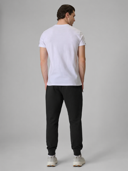 Joggeri pentru bărbați casual 4F M1674 4FWMM00TTROM1674 deep black