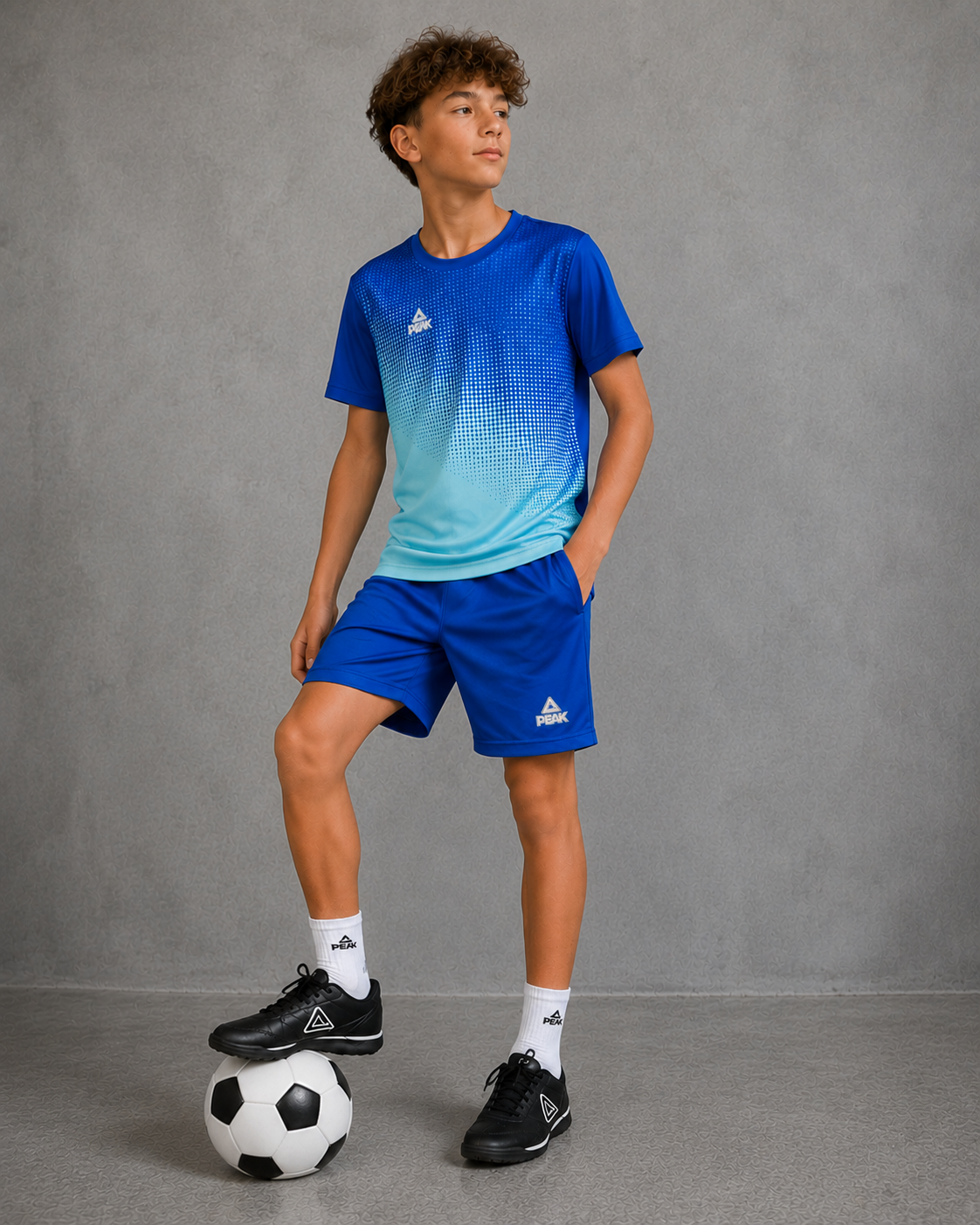 Echipamente de fotbal pentru copii Peak FK95345 blue