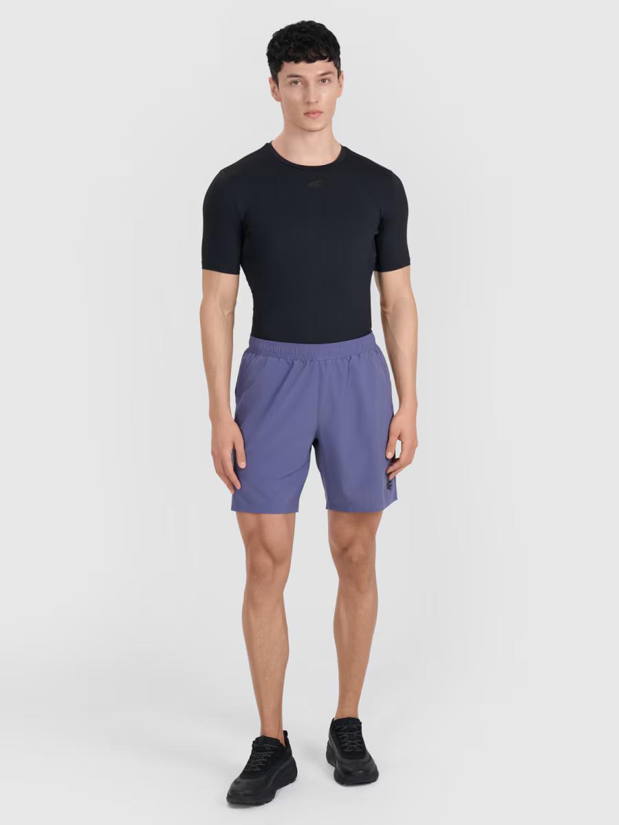 Pantaloni scurți de antrenament pentru bărbați 4F  M1040 4FWAW25TFSHM1040 denin 