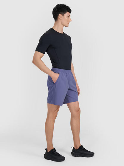 Pantaloni scurți de antrenament pentru bărbați 4F  M1040 4FWAW25TFSHM1040 denin 