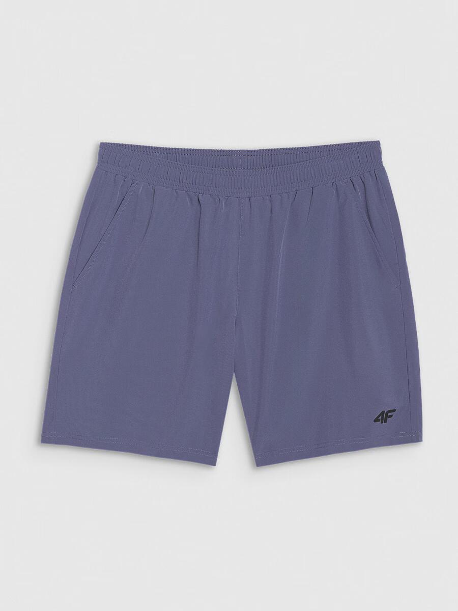 Pantaloni scurți de antrenament pentru bărbați 4F  M1040 4FWAW25TFSHM1040 denin 
