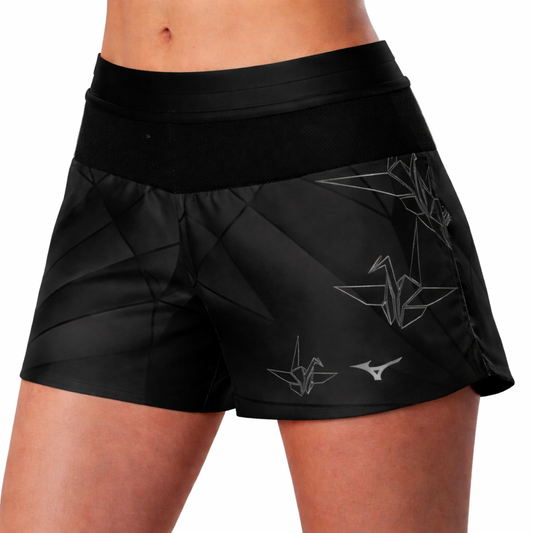 Pantalonii scurți de alergare pentru femei Mizuno Graphic Multi Pocket Short J2GBD250 99