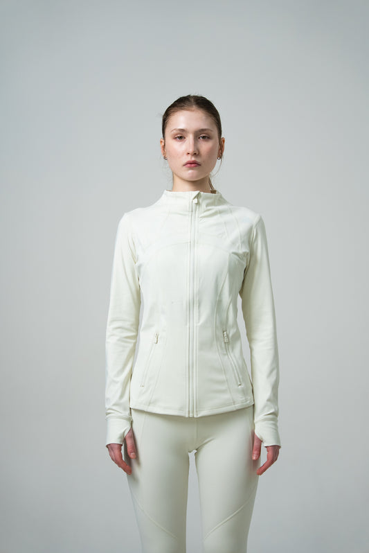 Женский лонгслив для бега Peak FW94276 off-white