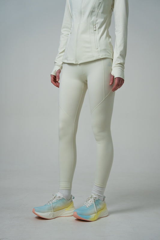 Женские леггинсы для бега Peak FW94278 off-white