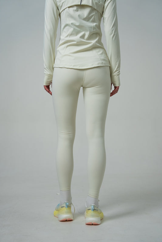 Женские леггинсы для бега Peak FW94278 off-white