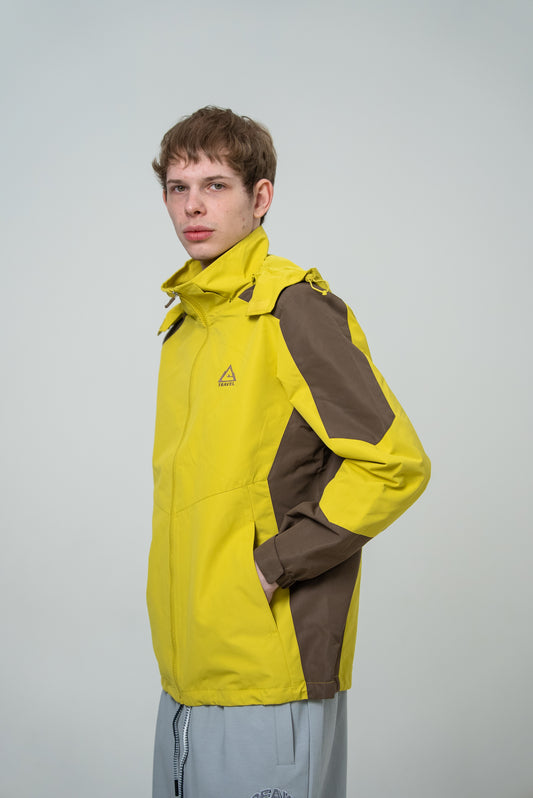 Мужская водонепроницаемая ветровка Peak Travel FW2253007 yellow