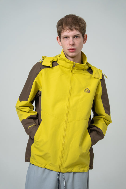 Мужская водонепроницаемая ветровка Peak Travel FW2253007 yellow