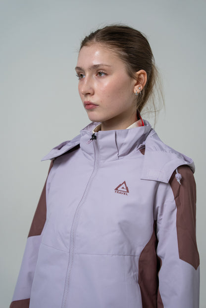 Женская водонепроницаемая ветровка Peak Travel FW2253008 puple