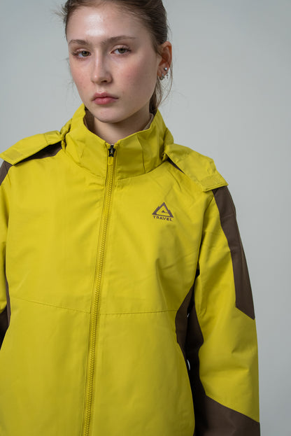 Женская водонепроницаемая ветровка Peak Travel FW2253008 yellow