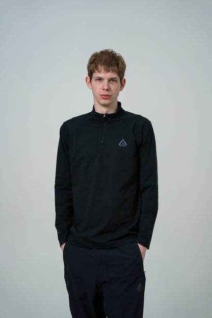 Мужской лонгслив для тренировок Peak FW6253231 black