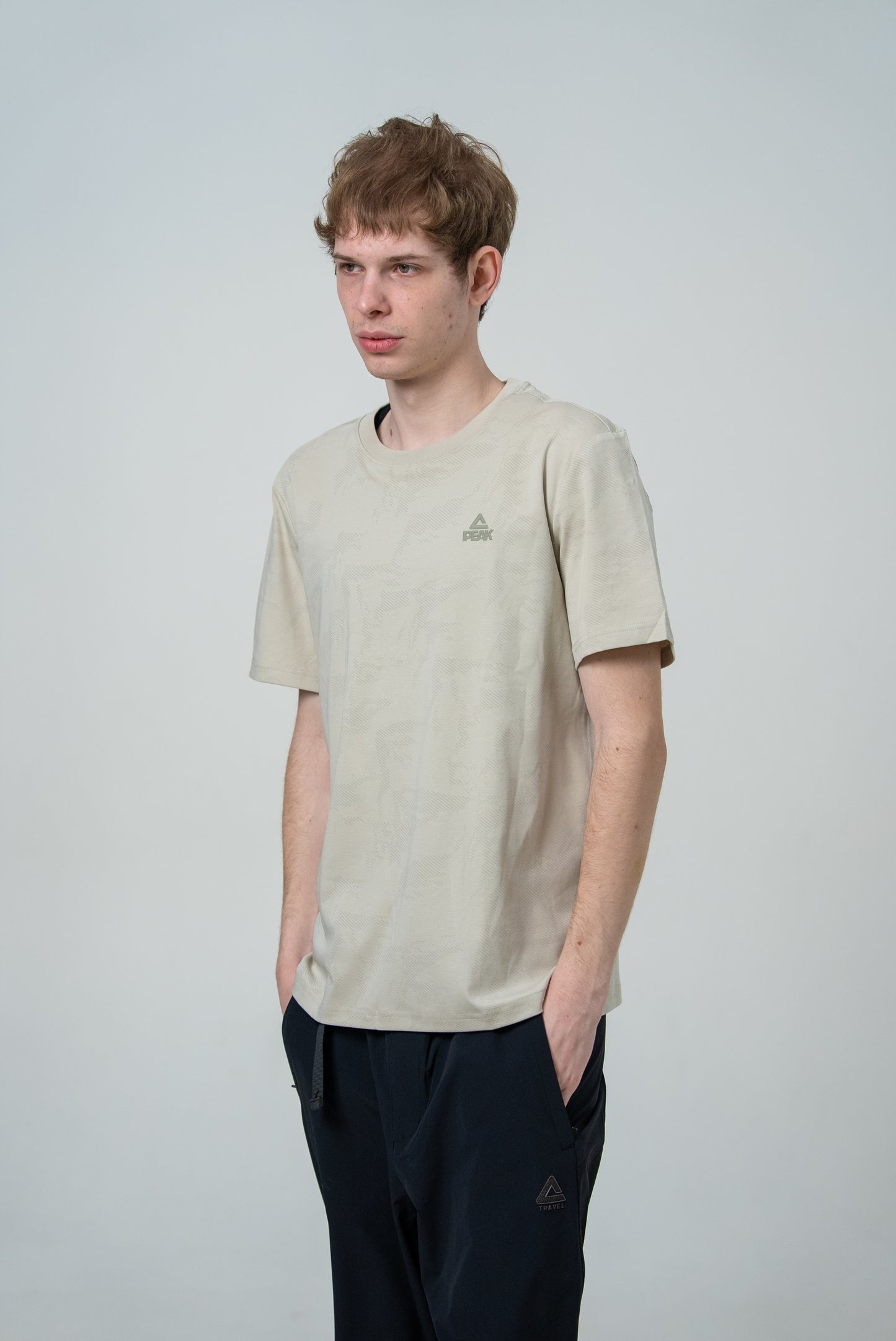 Мужская футболка casual Peak FW6253491 grey